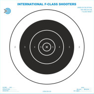 Official  F-Klass 1000-Yard Long Range  target  printed on Heavy weight (Tag) 