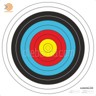  Archery COLOR Target Faces -  Official World Archery FITA 60